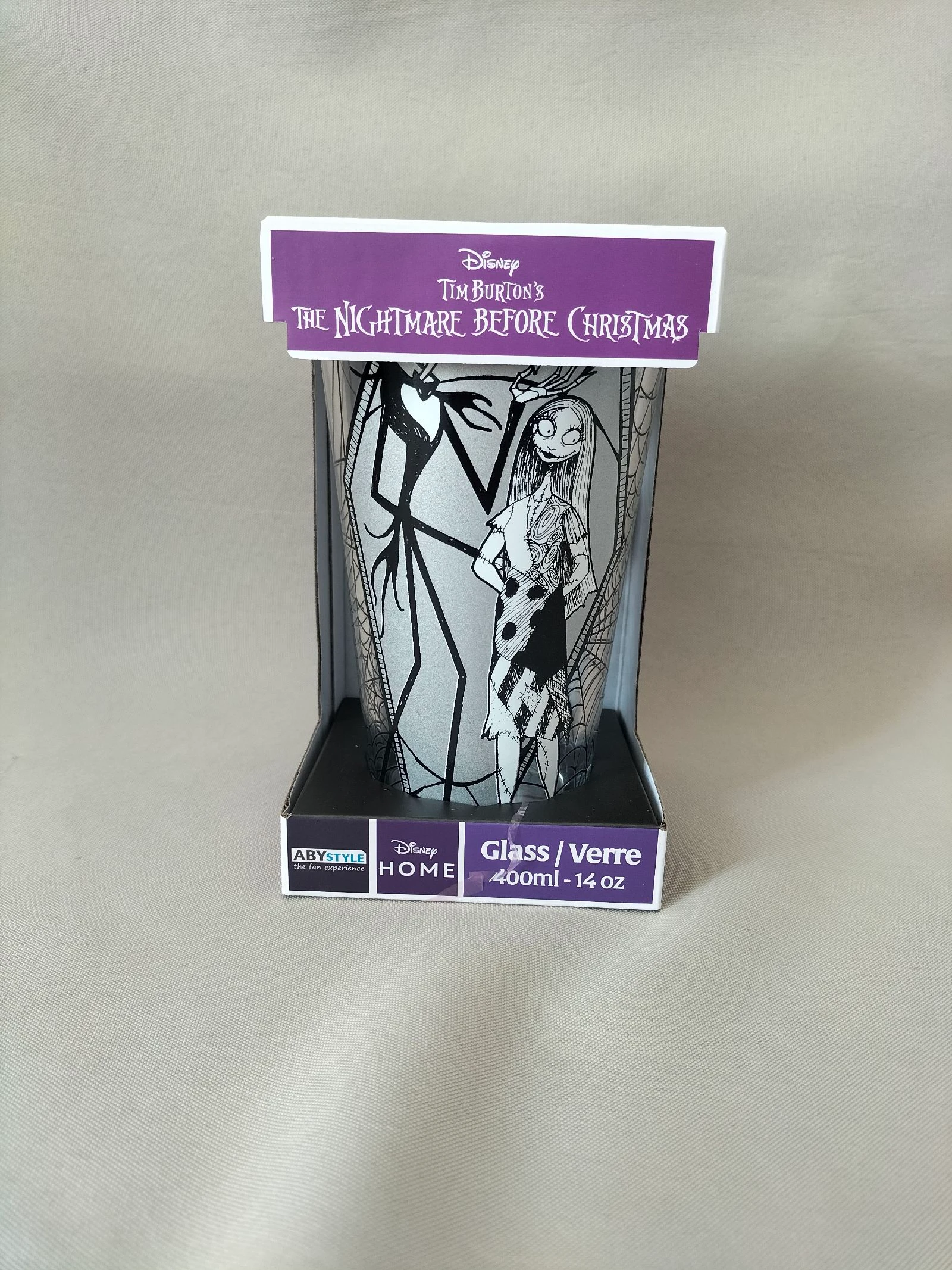 Verre 400 ml | Disney | Neuf | Mr Jack & Sally